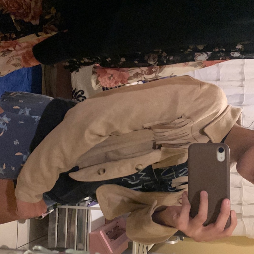 Suede tassel jacket